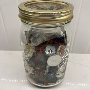 Quart Bottle of Buttons